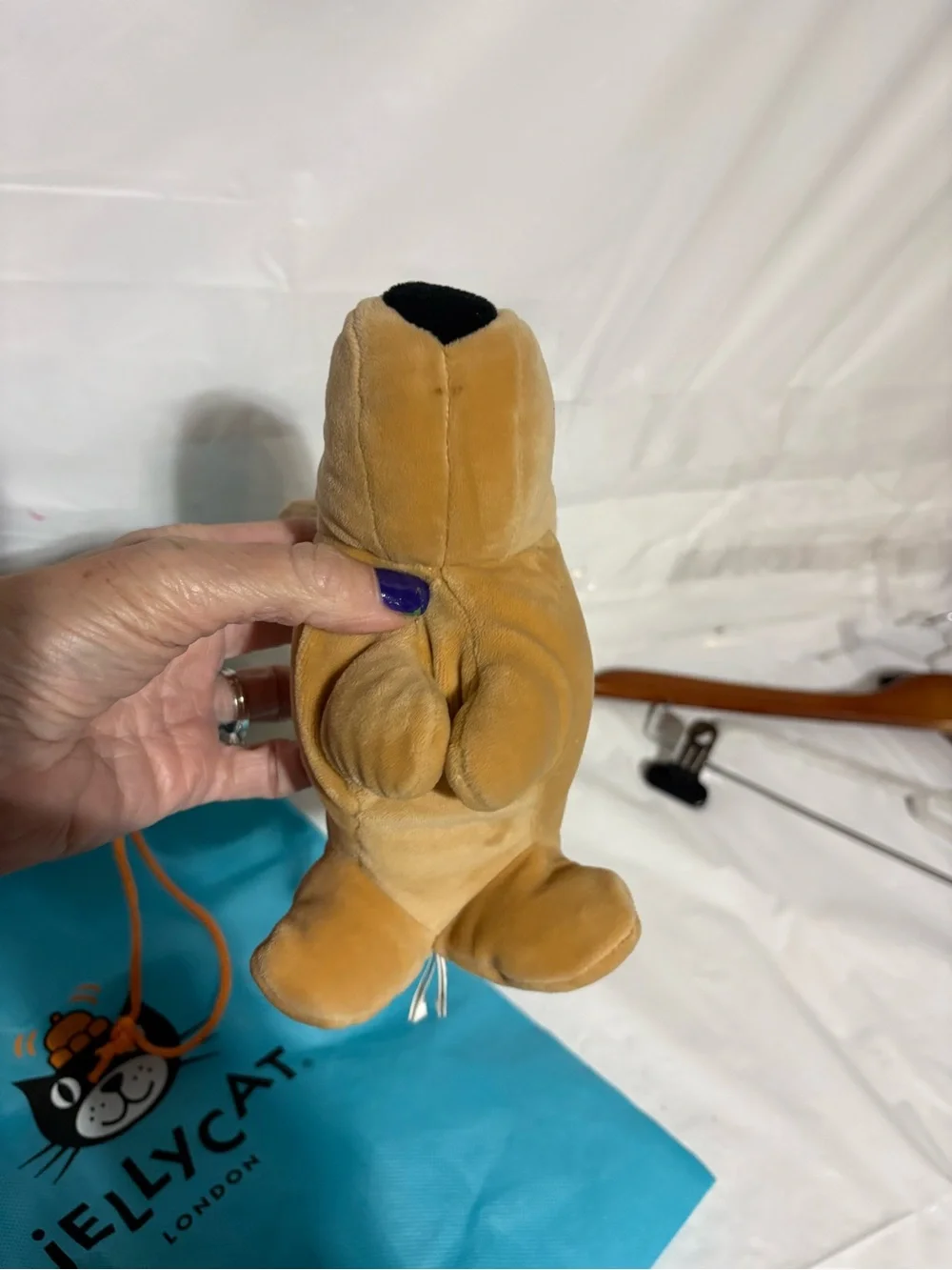 Jellycat Mellow Mallow Dog Retired and hard to find! Jellycat bag is included.